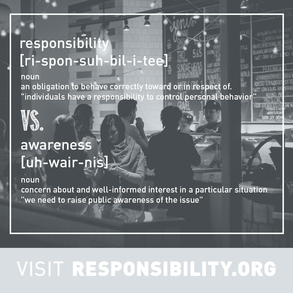 Awareness vs. Responsibility